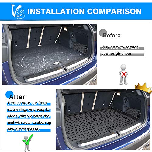 Cartist Anti-Slip Cargo Liner For 2021 X1 Odorless High Side 3D Trunk Floor Mat Custom Fit 2016 2017 2018 2019 2020 2022 Bmw X1 #TOP3