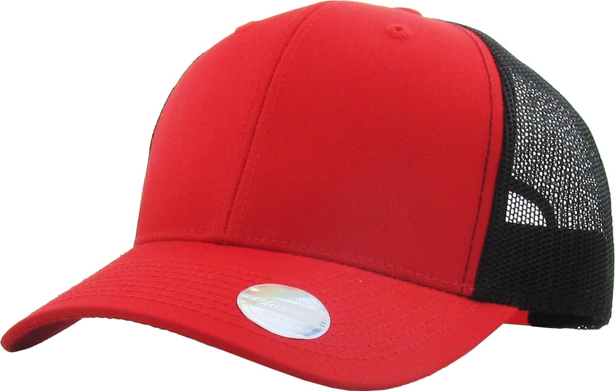 Classic 6 Panel Cotton Twill Mesh Trucker Cap Hat Adjustable Snapback Hat