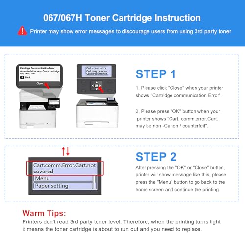Image of 067H Black Toner Cartridge Replacement for Canon 067 067H