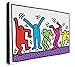 Produktbild Keith Haring  Tänzerinnen  Pop Art Leinwandbild, gerahmter Druck, verschiedene Größen (A2, 61 x 40,6 cm)