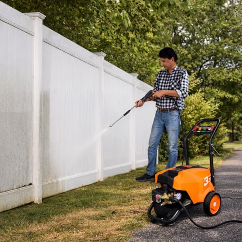 Image of STARQ STPMDC 4.5 Commercial High Pressure Washer with PMDC Motor India's 1st PMDC Pressure Washer 3300W 4.5HP 250 Bar 21 LPM 15m Hose for Car Bike Home & Truck Cleaning