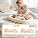 Baby 0–24 Months Lounger Infant Lounger & Portable Rest Pod – Super Soft, Waterproof, Machine Washable – Safe Baby Nest for Supervised Play & Relaxation (Beige)