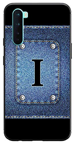 Image of Amazon Brand - Solimo Designer Button Jeans Alphabet-I Printed Soft & Flexible Hybrid Back Case Mobile Cover for OnePlus Nord
