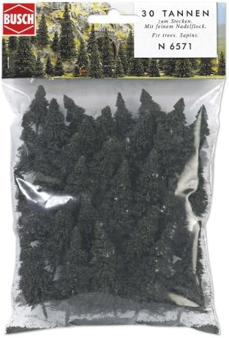 Busch 6571 Pine Tree Set 30/N Scale Scenery Kit