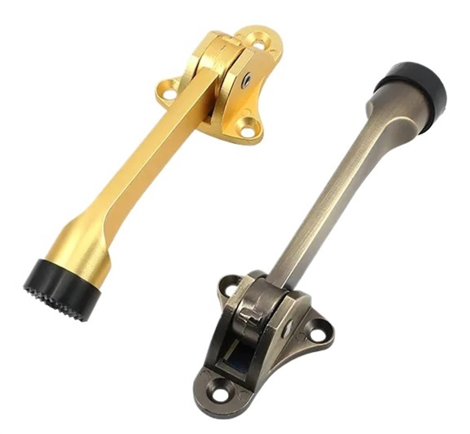 Dispositif de fixation de porte en bois solide avec fonction butée de porte mobile