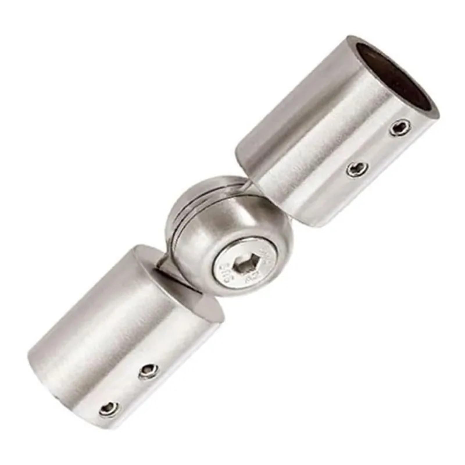 Corner Curtain Rod Connectors For Bay For Window Elbow Connector Adjustable Rod Corner Shower Room(19Mm Brushed)