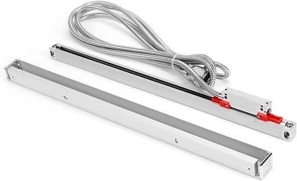 High Accuracy Linear Scale Encoder KA500 Linear Encoder Slim Linear Scale for Lathe Mill CNC Machines 70 120 170 220 270 320 370 420 470 520 570mm for Lathe Machine Milling Machine DRO Tools520MM