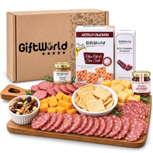 Charcuterie Meat and Cheese Gift Basket, Charcuterie Board Food Items