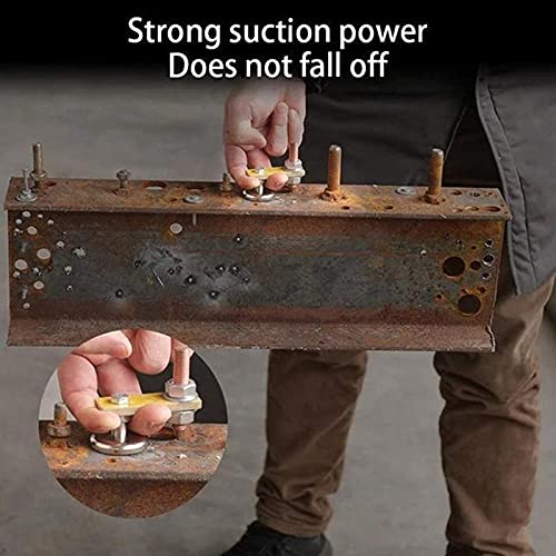Welding Magnetic Ground Clamp, Metalworking Welding Magnet Head Strong Magnetic Ground Clamp Support Tool - Image 4