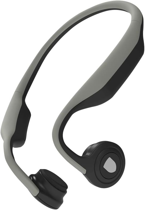 ใ2020 Upgradedใ Kasono Wireless Bone Conduction Headphones Titanium Open-Ear, Bluetooth 4.2 Free Ears Sports Headsets for Jogging Running Driving Cycling, IPX5 Sweatproof and Lightweight-Grey