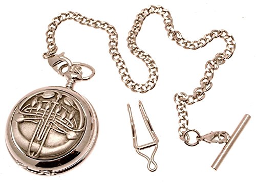 Preisvergleich Produktbild Taschenuhr mit Skelett-Gravur, Zinn, Rennie Mackintosh