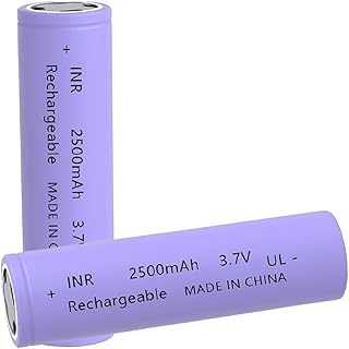 Replacement Battery for 18650 Rechargeable Battery 3.7 Volt Battery High Capacity Genuine18650 Flat Top Flashlight Battery for Headlamps