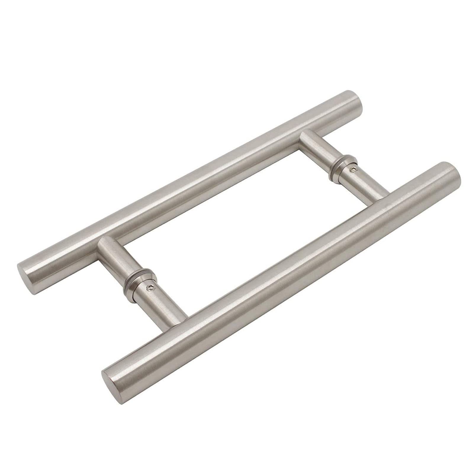 SaryEdge Sliding Barn Door Handle, Heavy Duty Stainless Steel Bathroom Shower Door Handles,Double Sided Glass Door Handle Hardware Set,-L:100cm(39.3in)/80cm(31.4in),-L:100cm(39.3in)/80cm(31.4in)