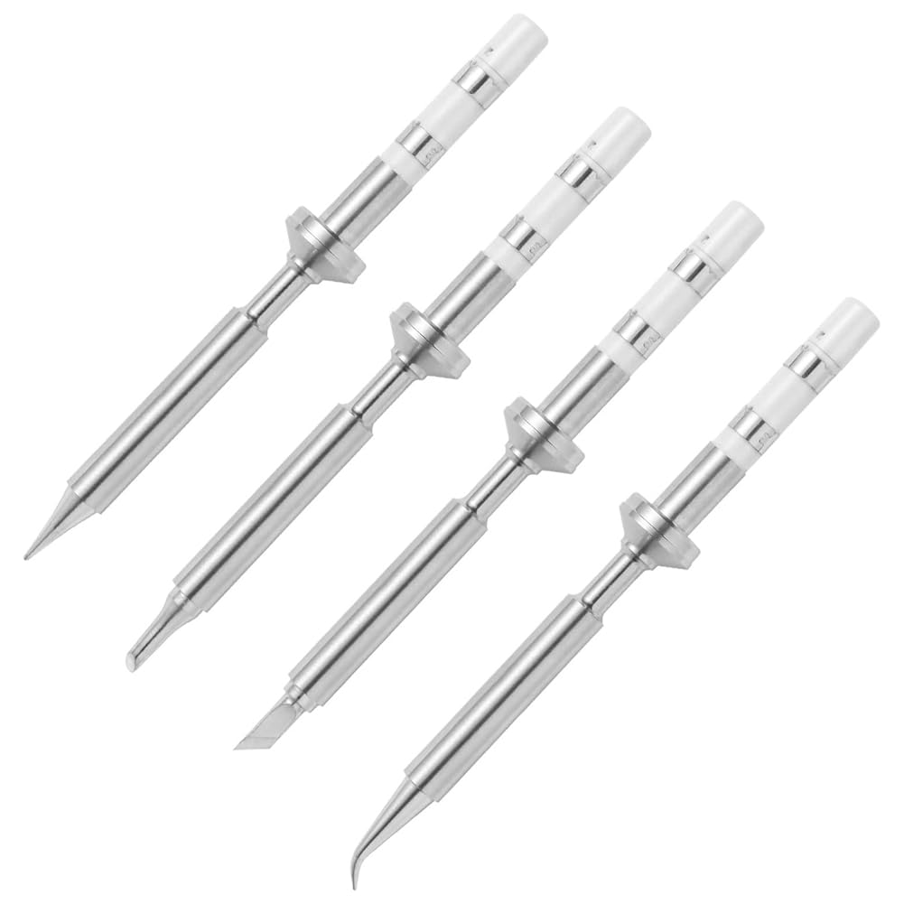 CTRLZS 4Pcs Mini Pencil Soldering Iron Tips Replacement for Pinecil Micro-Soldering Iron,PTS200/TS100 Portable Solder Pen Tool