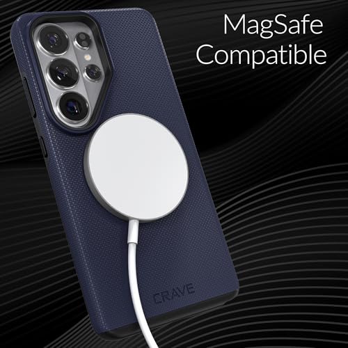 Image of Crave for Samsung Galaxy S26 Ultra Case, Compatible with MagSafe Shockproof Protection Dual Layer Case for Samsung Galaxy S26 Ultra (6.9 inch) - Navy