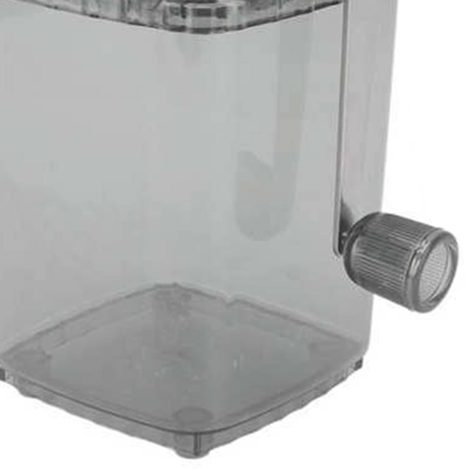 Tritaghiaccio da 1,25 litri, tritaghiaccio manuale portatile, tritaghiaccio con lame in acciaio inossidabile, tritaghiaccio per ghiaccio tritato domestico (Nero trasparente)