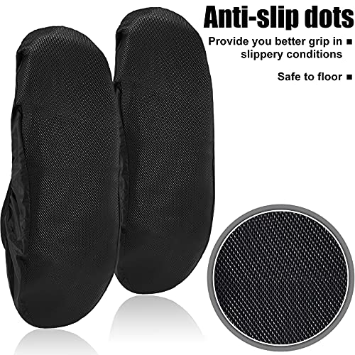 SATINIOR 4 Pcs Black Bowling Shoe Covers l Non-Slip Bowling Shoe Covers Protector Accessories Modern Sports Supplies for Men Women Adult3