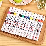 Lot 13 Color PERMANENT PAINT PEN MARKER RUBBER WOOD METAL
