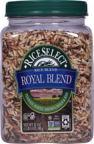Image of RiceSelect Royal Blend, Texmati White, Brown, Wild, & Red Rice, 21 oz (Pack of 2)