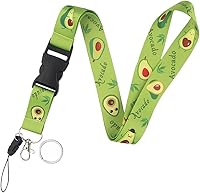 Vista 17 de Yiflin Bonito cordón para el cuello para llaves, llavero, cartera, tarjetero de identificación, con hebilla de liberación rápida