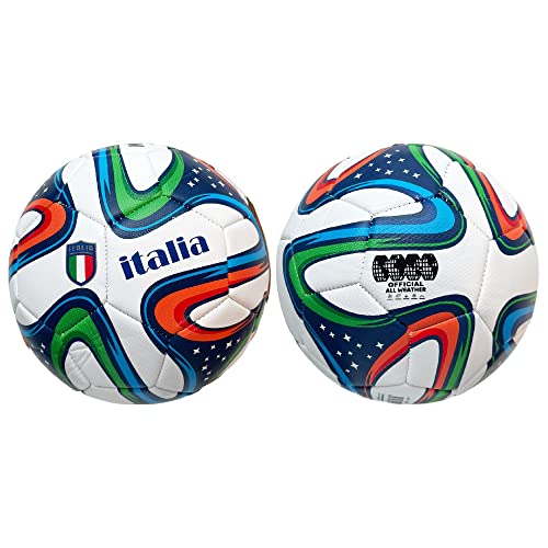 Mikado Sport Adult Boy Soccer Ball, Leisure Training Soccer Balls, Large Italy Ball Size 5, Ball for Children - Image 3