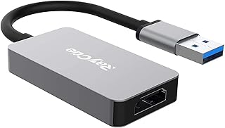 USB to HDMI Adapter, HD Audio Video Cable Converter, USB 3.0 to HDMI for Multiple Monitors 1080P, Compatible with Windows XP/10/8.1/8/7 (Not Support Mac, Linux, Vista, Chrome (Gray)