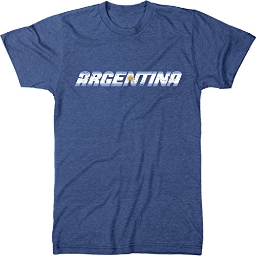 Trunk Candy Argentina Flag Overlay Men s T-Shirt (Vintage Royal, XX-Large)