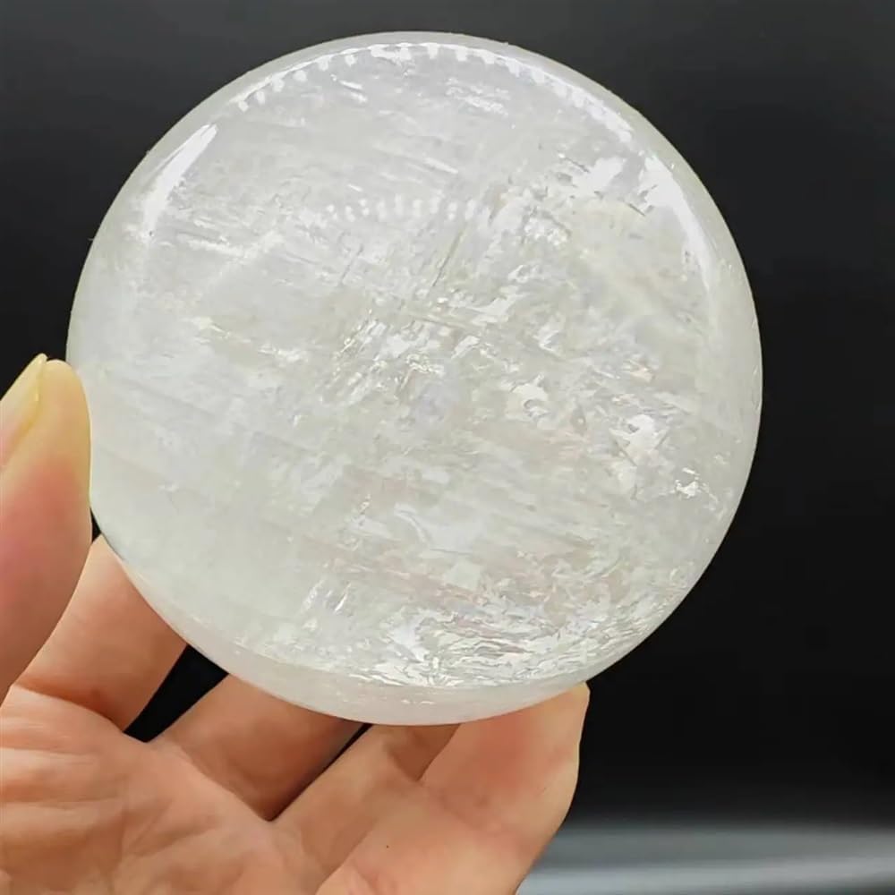Stone White Calcite Quartz Sphere Crystal Ball (250-300g)