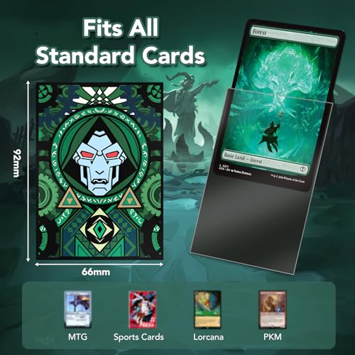 MTG Card Sleeves 100ct (Doctor), Clear Front & Matte Back, Smooth Shuffle, Art Card Sleeves Deck Protector by KLYRZ - Used condition - Image 4