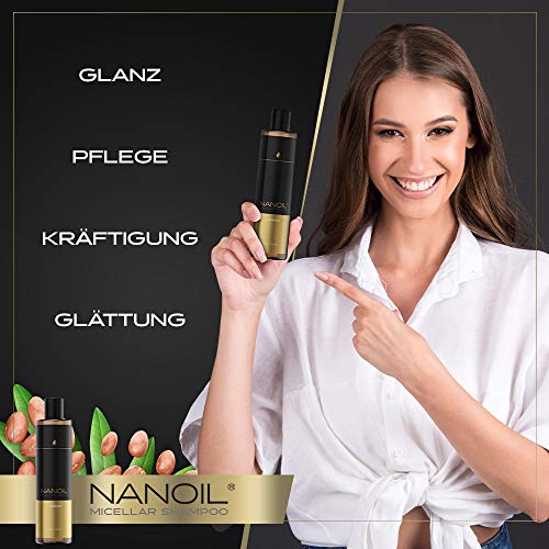 Mizellen Shampoo mit Arganöl von Nanoil 300ml – Haarpflege und Reinigung
