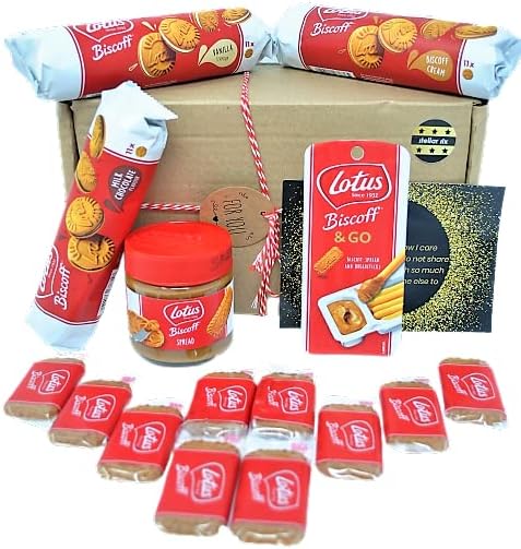 stellar six Lotus Biscoff Biscuits and Spread Hamper Set, 15.0 count