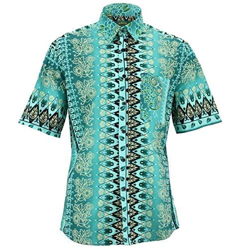 Chemise à manches courtes floral vague idéale pour vos vacances d'été
