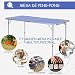 Outsunny Mesa de Ping-Pong Plegable Altura Ajustable en 3 Niveles Multifuncional Mesa...