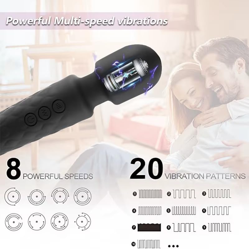 Image of Rechargeable Personal Massager, Black
