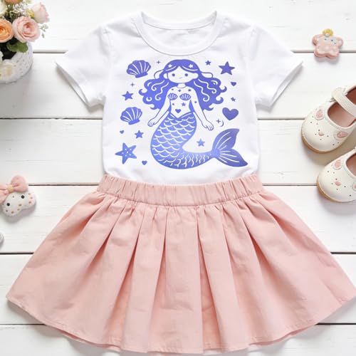 Image of Chameleon HTV Chameleon Heat Transfer Vinyl Chameleon Vinyl 6 Sheets 30.5x25cm Iron on Vinyl for Cricut T-Shirts DIY Design, Easy to Cut and Weed, Silhouette Cameo Heat Press Machine