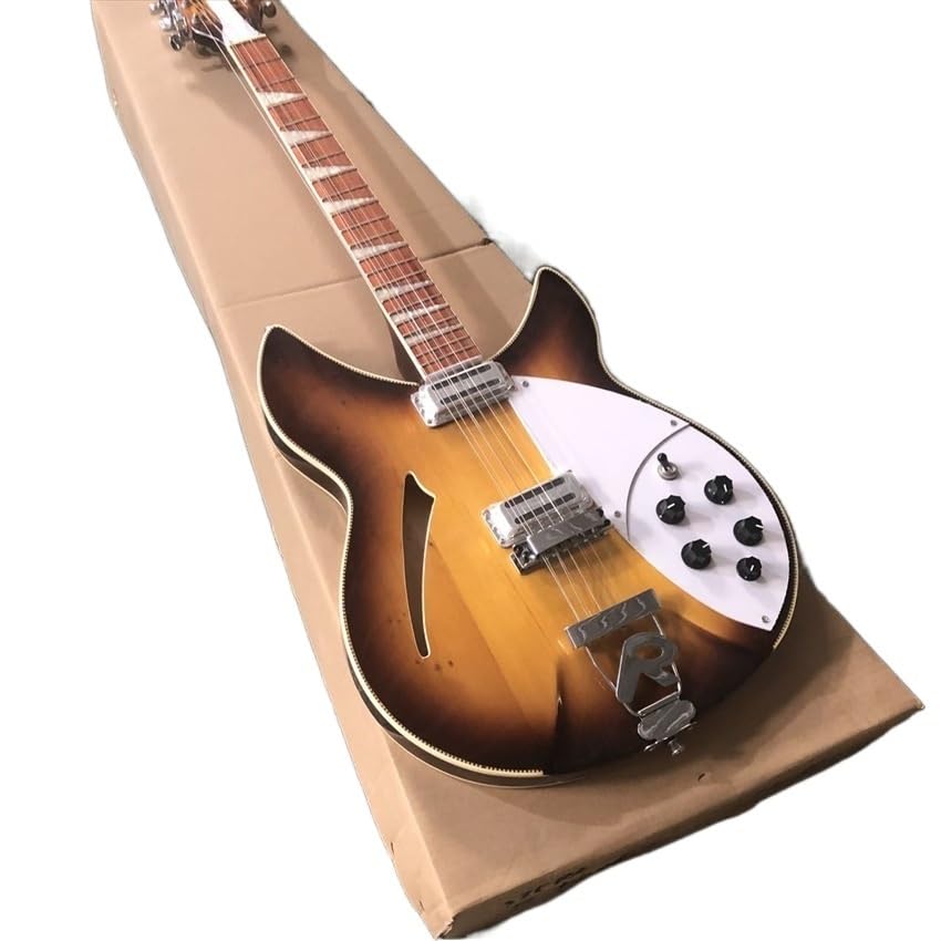 Guitares à cordes 360/12 marron personnalisées – Parfaites for les musiciens et passionnés la recherche d'un instrument haut de gamme for une performance personnalisée