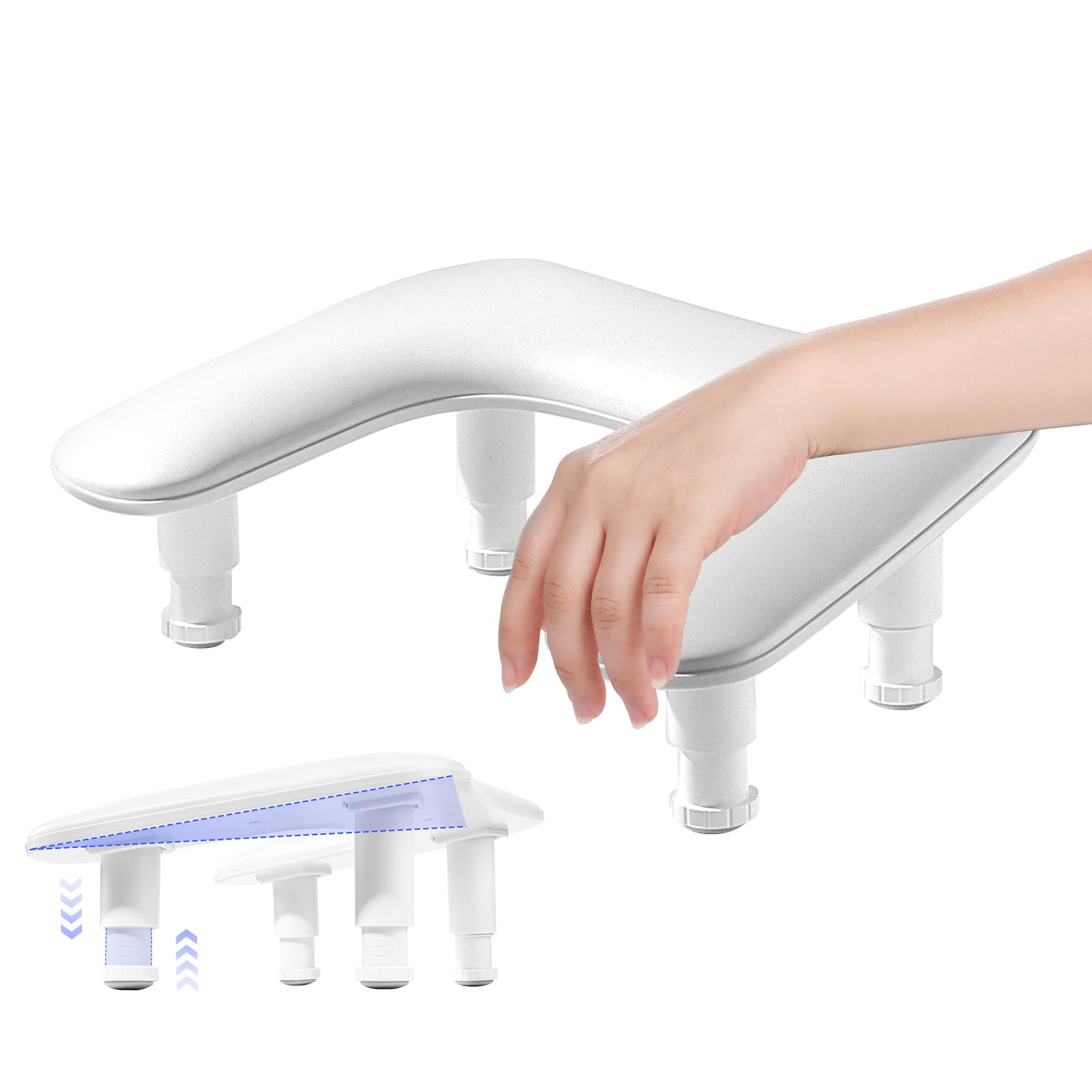 Podpórka Do Rąk Dla Techniki Manicure Regulowana Podstawka do Manicure w | Na Nadgarstek Do Manicure Dla Kobiet i Dziewcząt do Użytku na Przyjęciach w Domu podczas Podróży w Salonie
