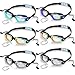 Flutesan 6 Pcs Swim Goggles Swimming Equipment Swimming Goggles Sport Swimming Goggles for Women Men Adult Youth (Fresh Color)