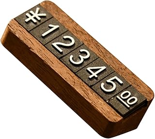 VILLCASE Price Display Cube, Price Tag Cube Wooden Sale Price Display Tags Pricing Label Stand Block Kit for Retail Shop Jewelry Price Display