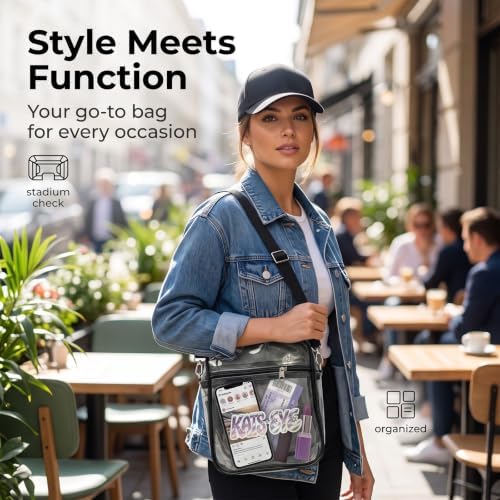 Clear Bag Stadium Event for Merch, Concert Crossbody Bag — 사진 2