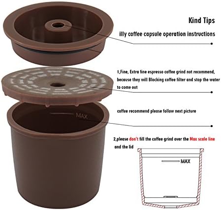 Cápsula de café reutilizable Iperespresso recargable, cápsulas de café  compatibles con máquinas Illy Filte de café de recambio (color al azar) :  Amazon.es: Hogar y cocina
