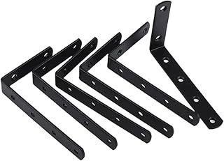 Shelf Brackets 20Pcs Stainless Steel 90 Degree Angle Bracket Corner Brackets Joint Bracket Fastener Furniture Door Cabinet Screens Wall for Shelves Wood Furniture