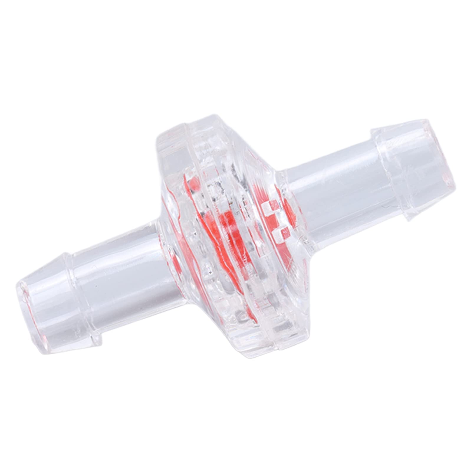 10 Válvulas de Retención de 1 Vía, Manguera de Plástico PP, Parada de Agua, Púa de Diafragma para Alimentación de Entrada de Aire (5mm transparente)