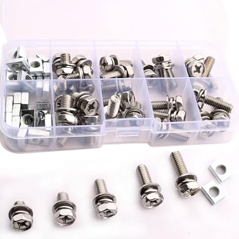 RUNCCI-YUN 60PCS Vis et écrous Cover