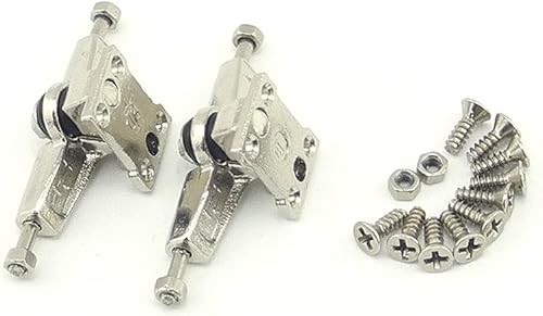 Miniatura 6 de iSaddle Diapasón de madera de arce con ruedas de rodamiento azul tuercas kit de herramientas para camiones