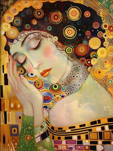 Affiche de Gustav Klimt Sleeping Woman poster art mural 30x40cm