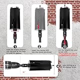 MOXPIFY 102mm x 170mm Long Diamond Core Drill Bit Set with 240mm SDS Plus Shank. To Be Used In Concrete Masonry Brick Block Stone Granite. - Image 4