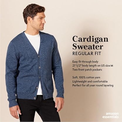 Amazon Essentials Men's Cotton Cardigan Sweater - Image 3
