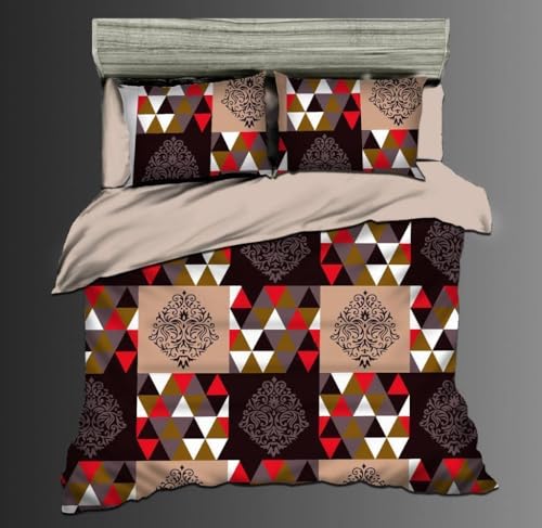 Image of Geo India Limited || Floral TC Cotton Blend Double Size Radium Bedsheet with 2 Pillow Covers (Printed Bedsheet - 04)