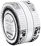 Jardin Noir Roll Up 40 2.5-inch Strips Jelly Roll Robert Kaufman Fabrics RU-1099-40